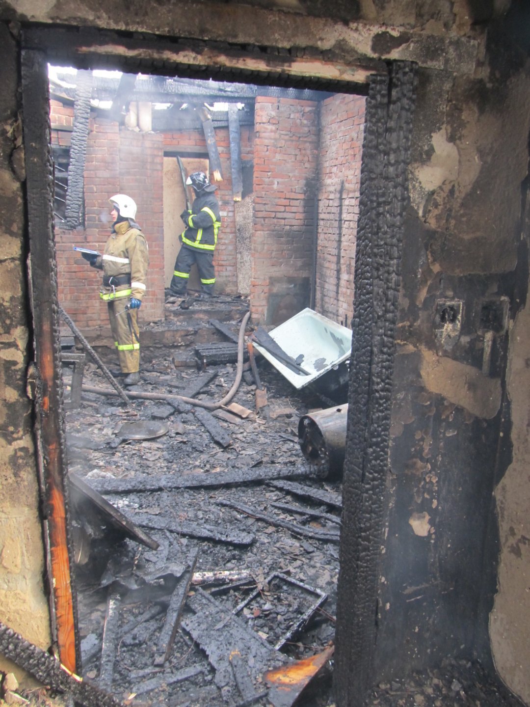 Пожар в частном доме в Багаевском районе