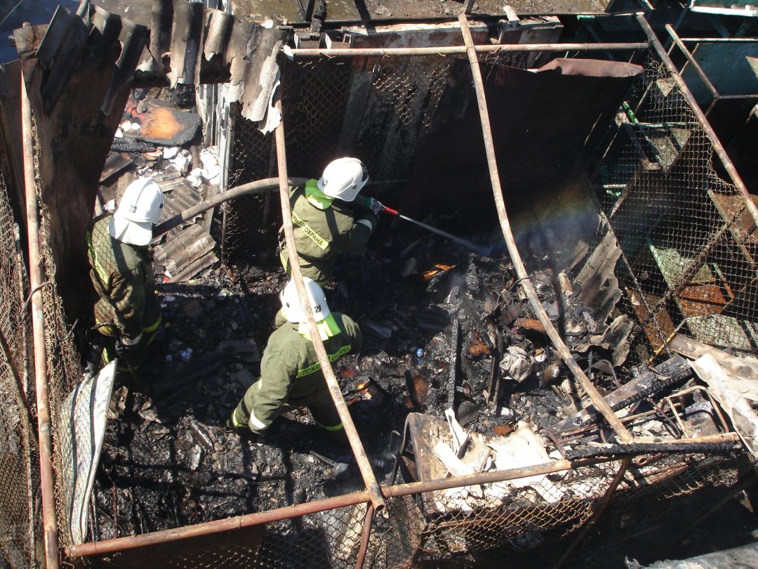 Пожар в частном доме в Багаевском районе
